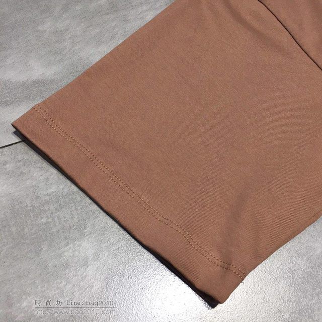 Burberry短袖 19春夏聯名新款 oversize版型 巴寶莉杏色T恤   tzy1695